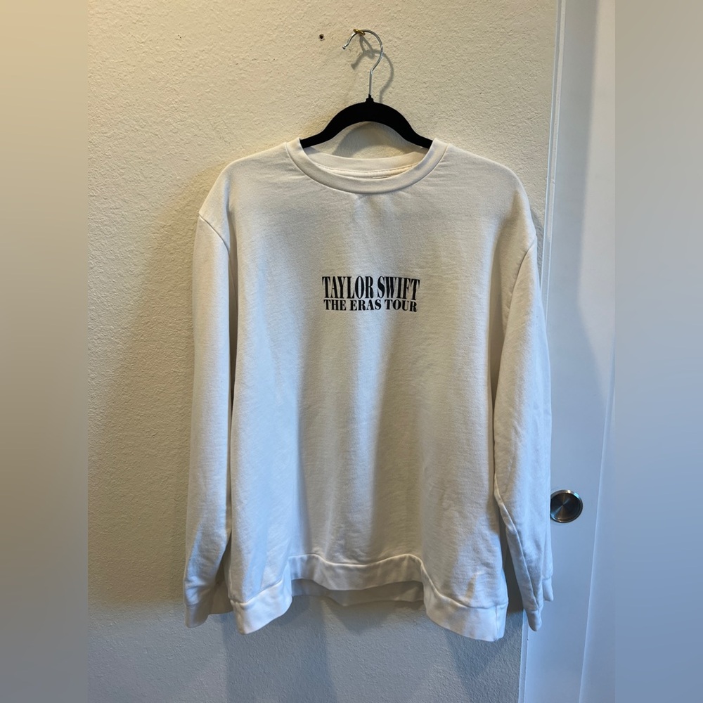 White Taylor Swift The Eras Tour Sweatshirt